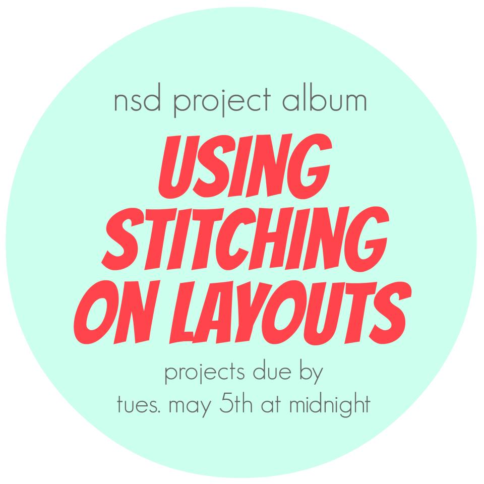stitching on layouts